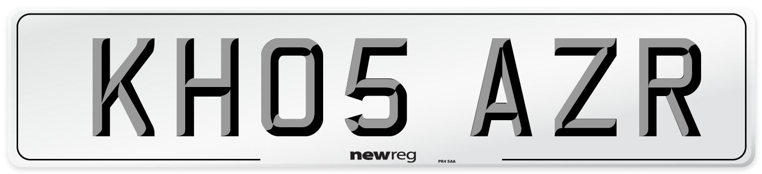 KH05 AZR Number Plate from New Reg